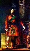 Sir David Wilkie Sir David Wilkie flattering portrait of the kilted King George IV for the Visit of King George IV to Scotland, with lighting chosen to tone down the b oil painting on canvas